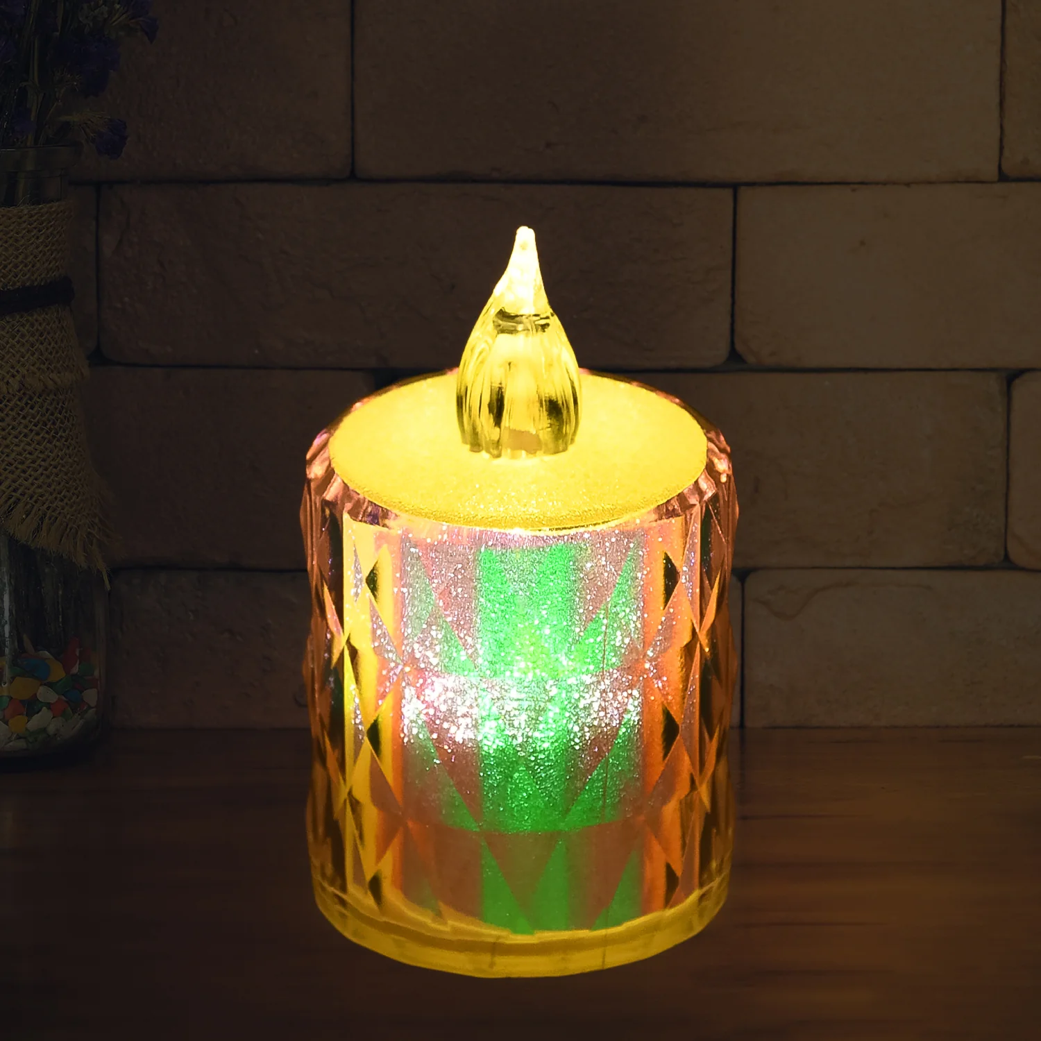 24 Pc Flameless and Smokeless Decorative Melting Candles LED Tea Light Candle Flickering Electronic Candle, Diwali - Image 3
