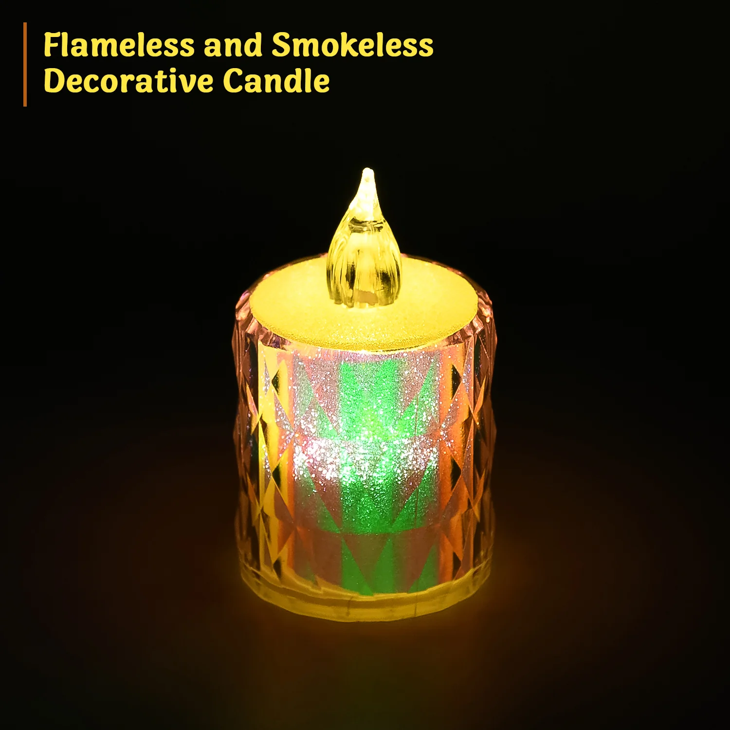 24 Pc Flameless and Smokeless Decorative Melting Candles LED Tea Light Candle Flickering Electronic Candle, Diwali - Image 4