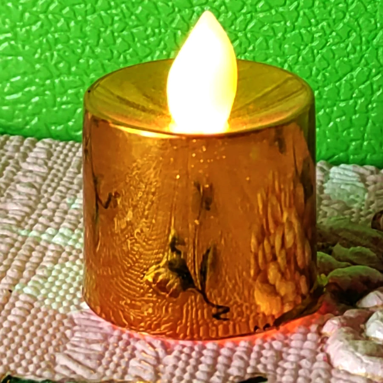 LED Tea Light Electrical Candles / Diya – Plastic Candle Lights (24 Pc Set) - Image 3