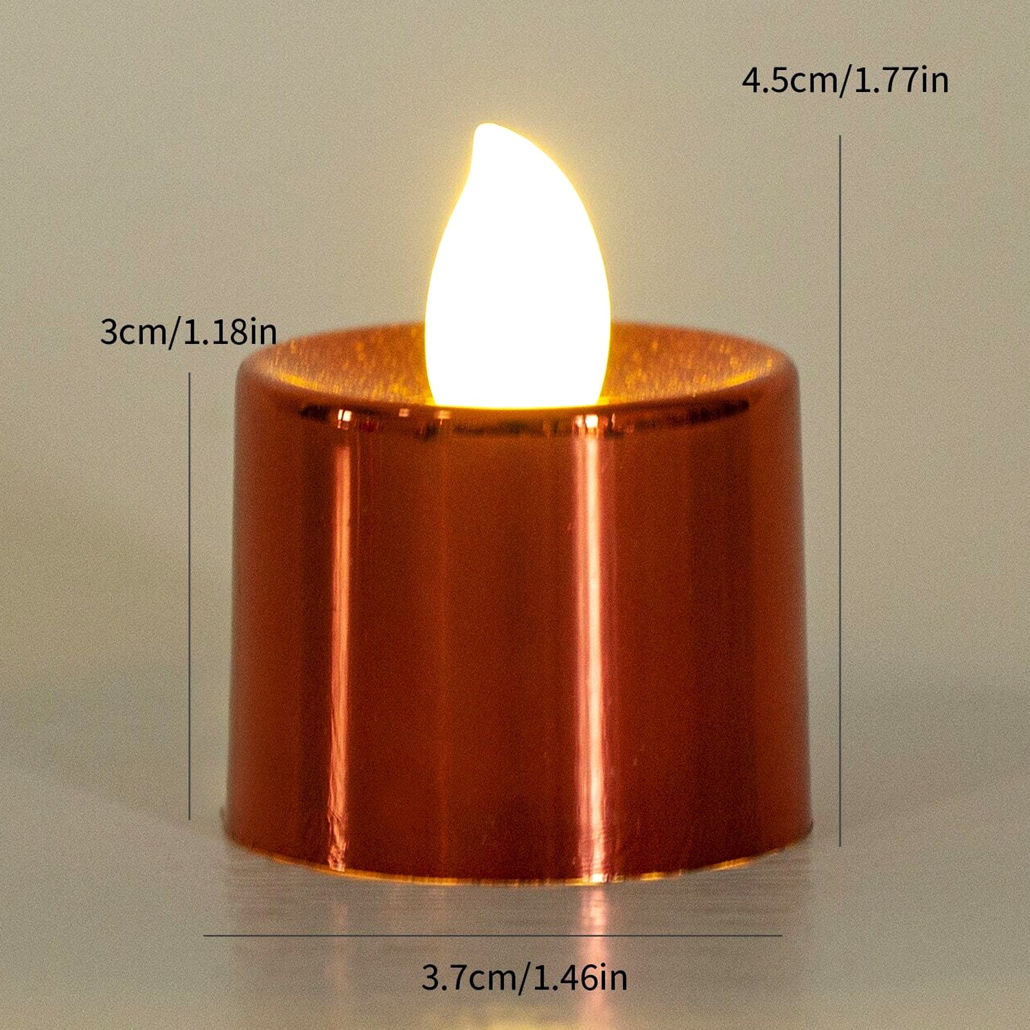 LED Tea Light Electrical Candles / Diya – Plastic Candle Lights (24 Pc Set) - Image 4