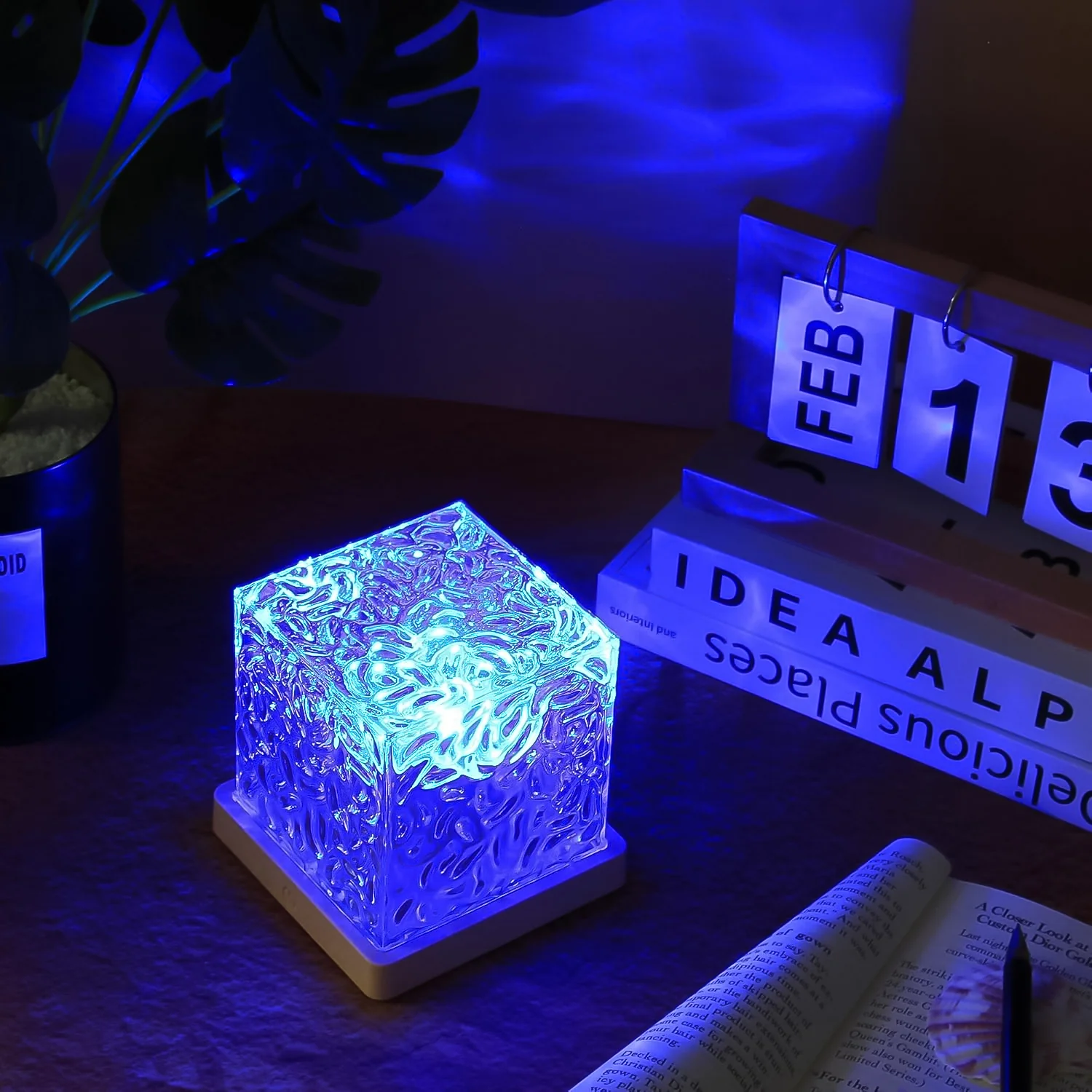Ocean Wave Projector Lamp – 3D Water Wave LED Night Light with Remote - Image 5