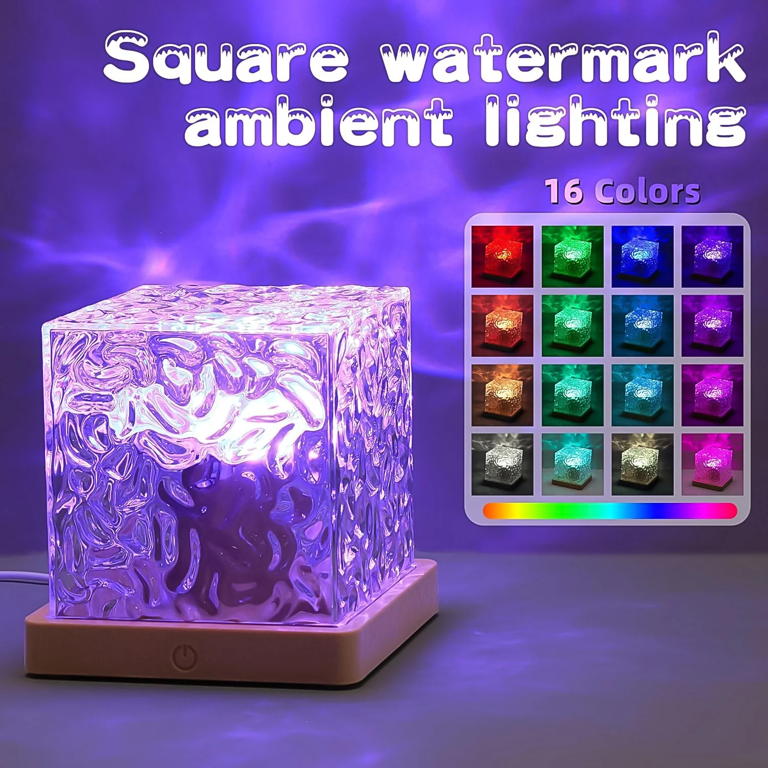 Ocean Wave Projector Lamp – 3D Water Wave LED Night Light with Remote - Image 6