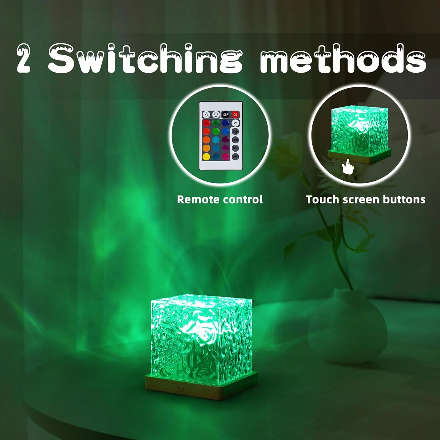 Ocean Wave Projector Lamp – 3D Water Wave LED Night Light with Remote - Image 7