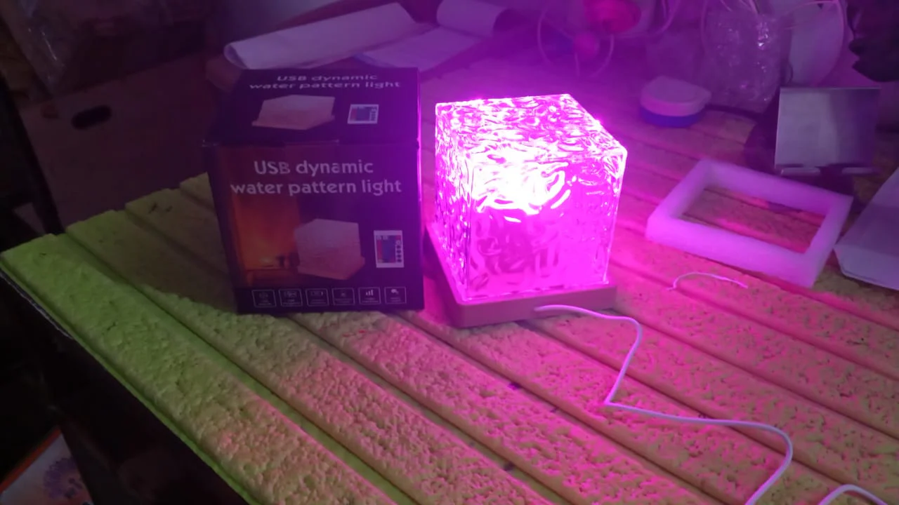 Ocean Wave Projector Lamp – 3D Water Wave LED Night Light with Remote - Image 8