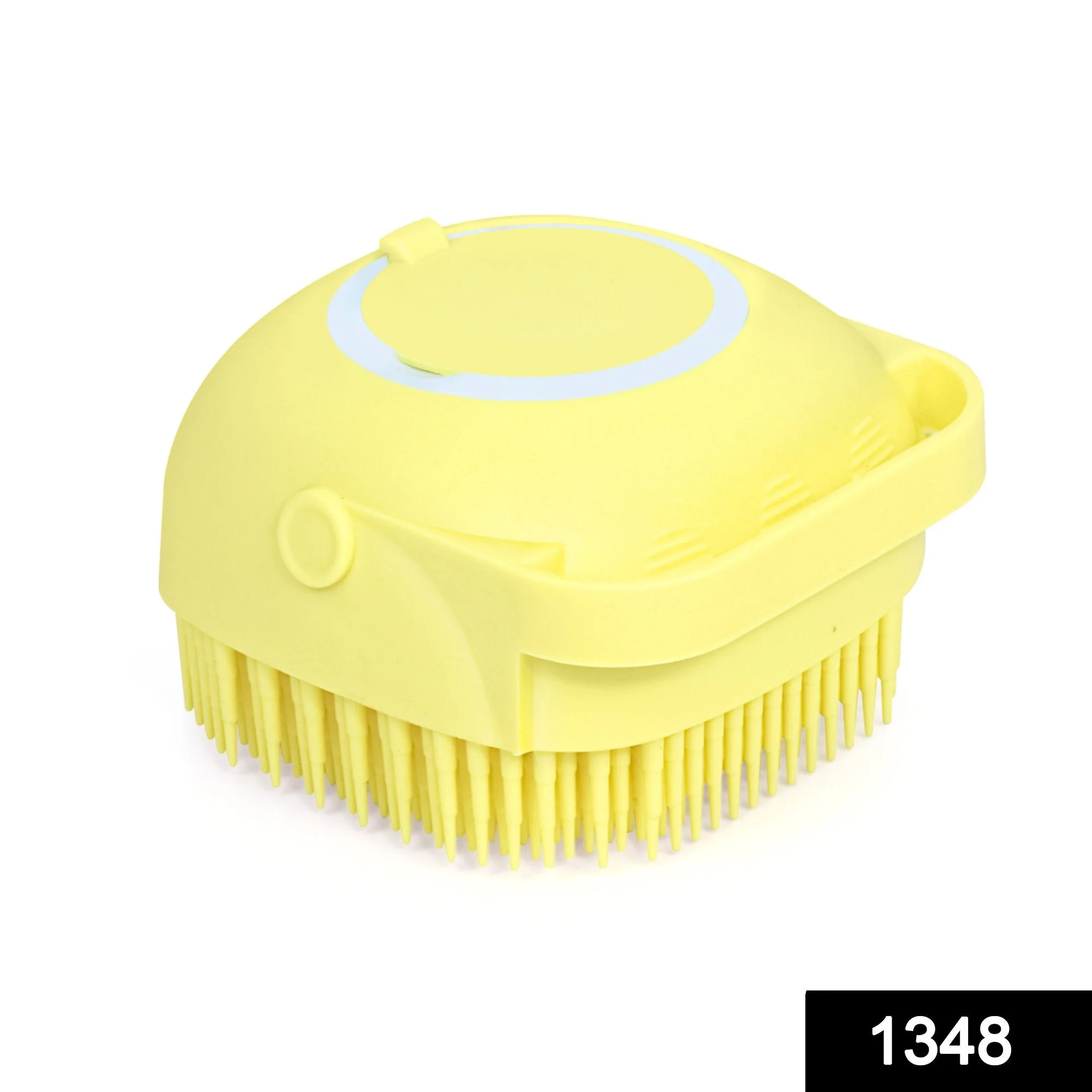 Silicone Massage Bath Body Brush Soft Bristle With Shampoo Dispenser - Image 2