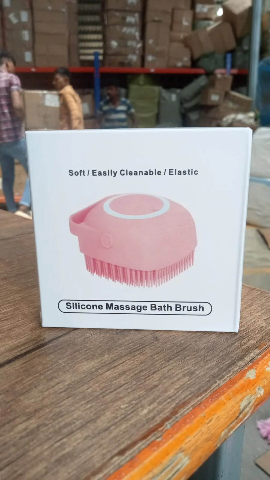 SILICONE MASSAGE BATH BODY BRUSH WITH SHAMPOO DISPENSER, SCRUBBER - Image 10