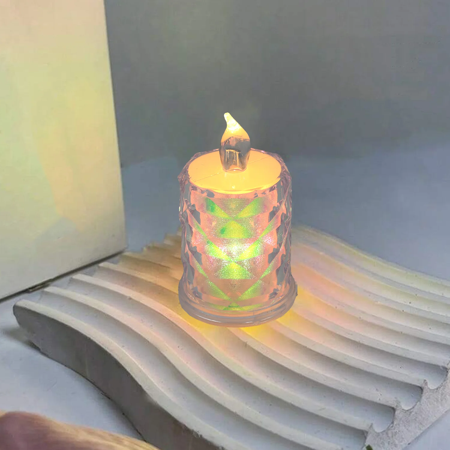 4 Pc Flameless and Smokeless Decorative Melting Candles LED Tea Light, Diwali - Image 3