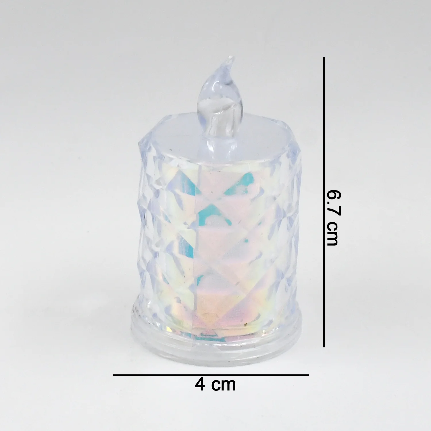 4 Pc Flameless and Smokeless Decorative Melting Candles LED Tea Light, Diwali - Image 6