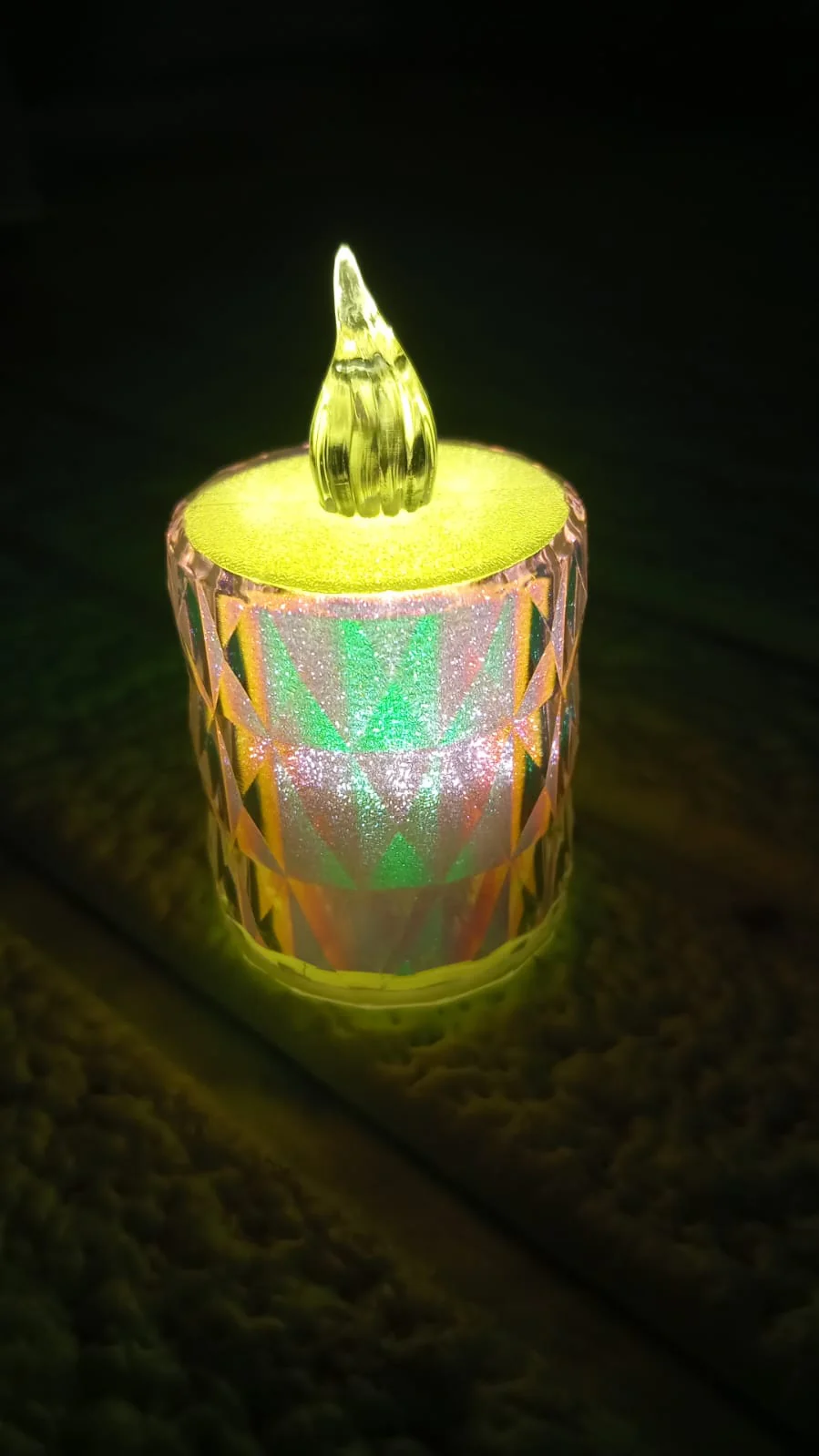 4 Pc Flameless and Smokeless Decorative Melting Candles LED Tea Light, Diwali - Image 7
