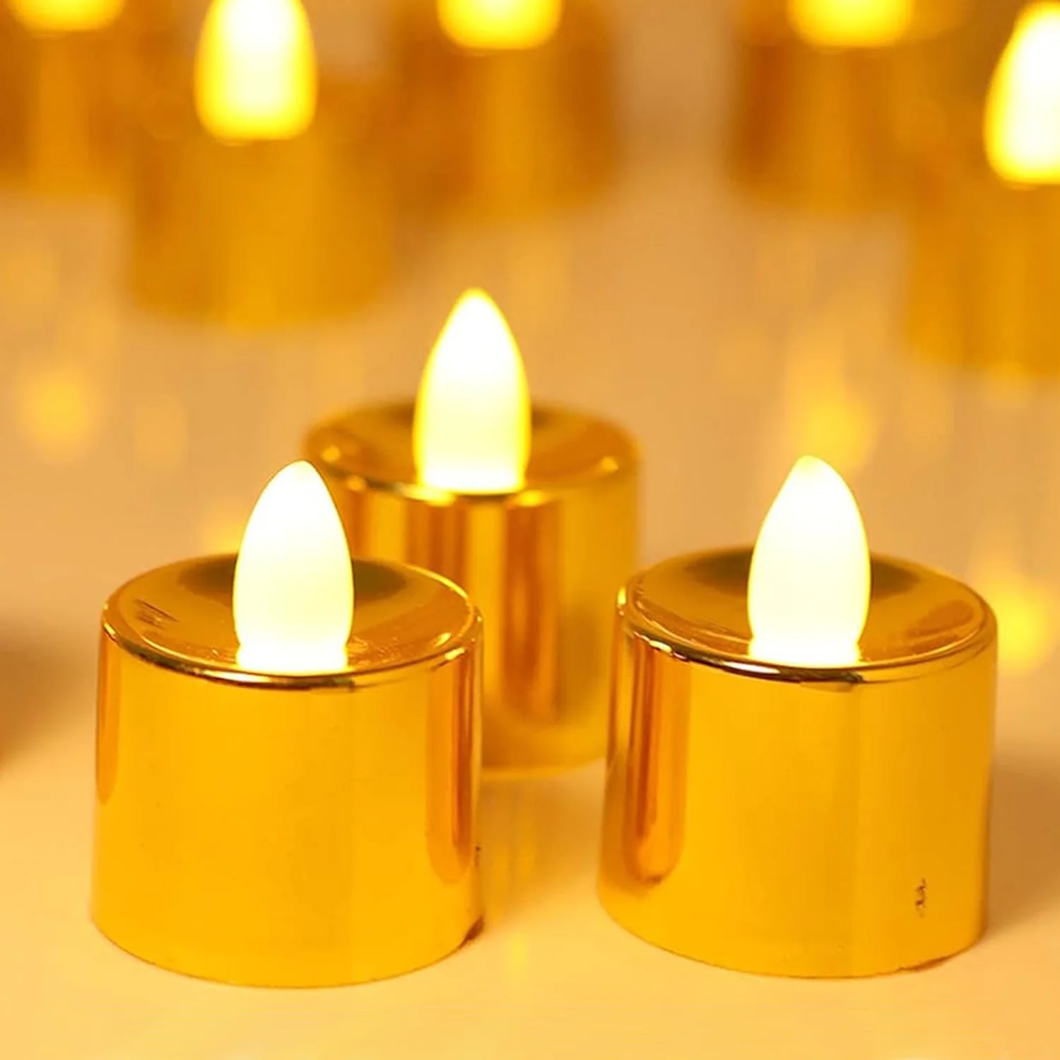 Electrical Candles Diya LED Tea Light, Diwali (6 Pcs Set) - Image 7
