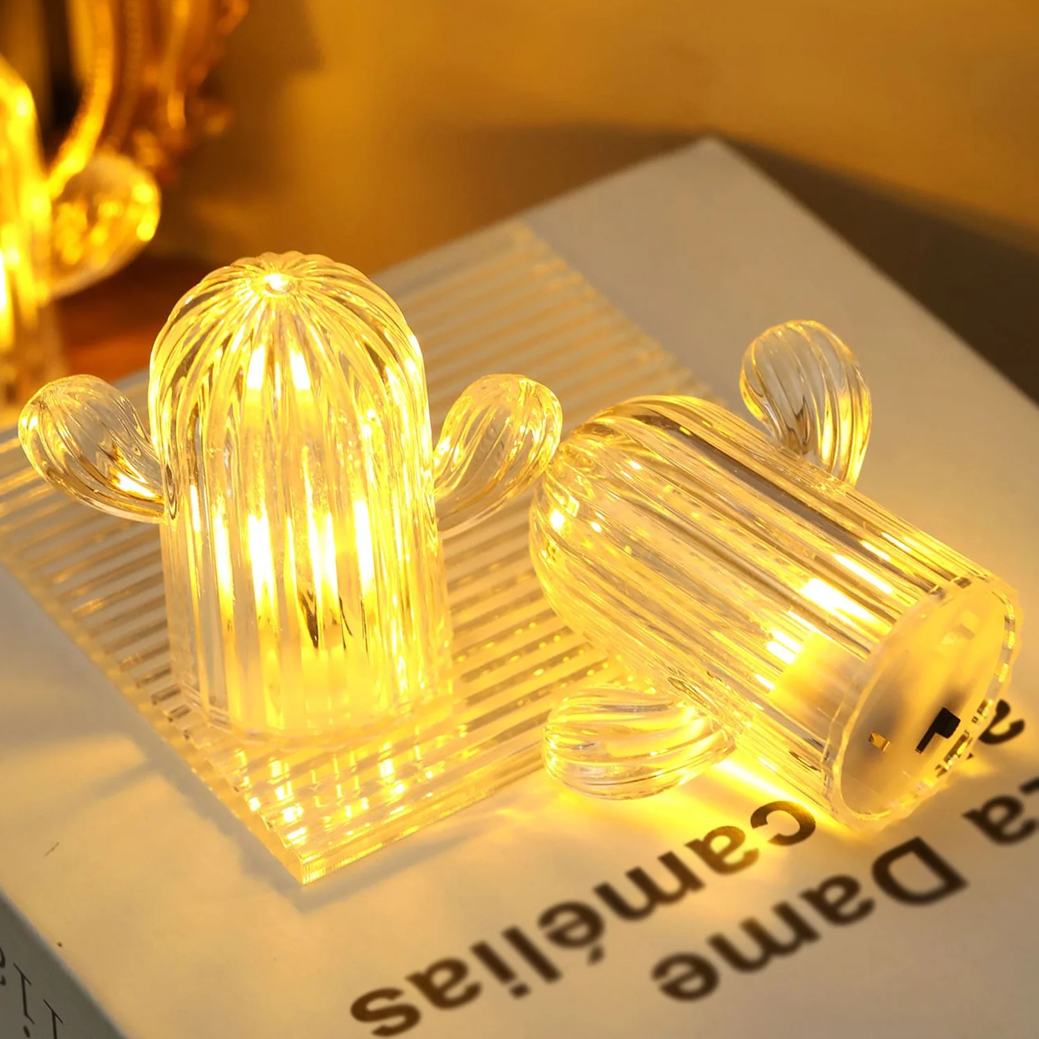 Cute Cactus LED Night Light (Cactus / 4 Pcs Set) - Image 4