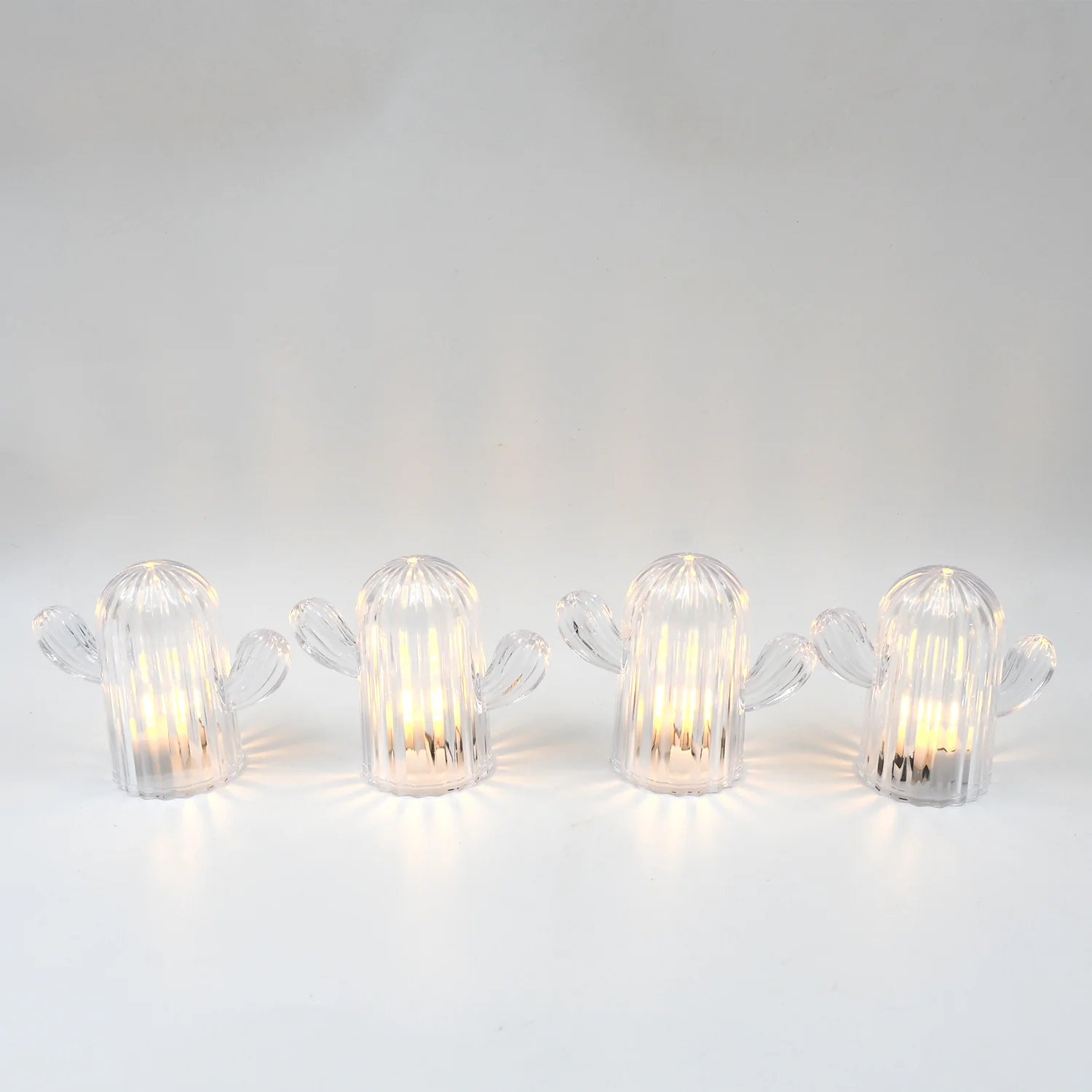 Cute Cactus LED Night Light (Cactus / 4 Pcs Set) - Image 5
