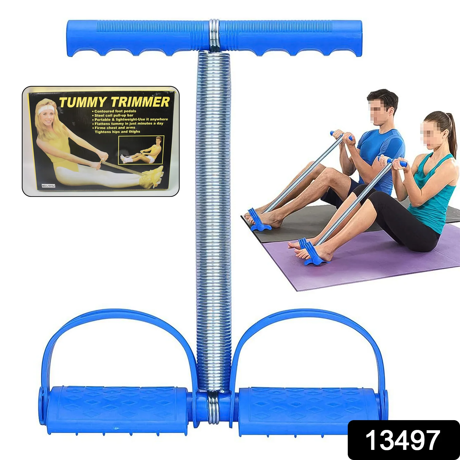 Spring Tension Pull Rope Resistance Band Exercise Strap Single Spring (1 Pc) - Image 2