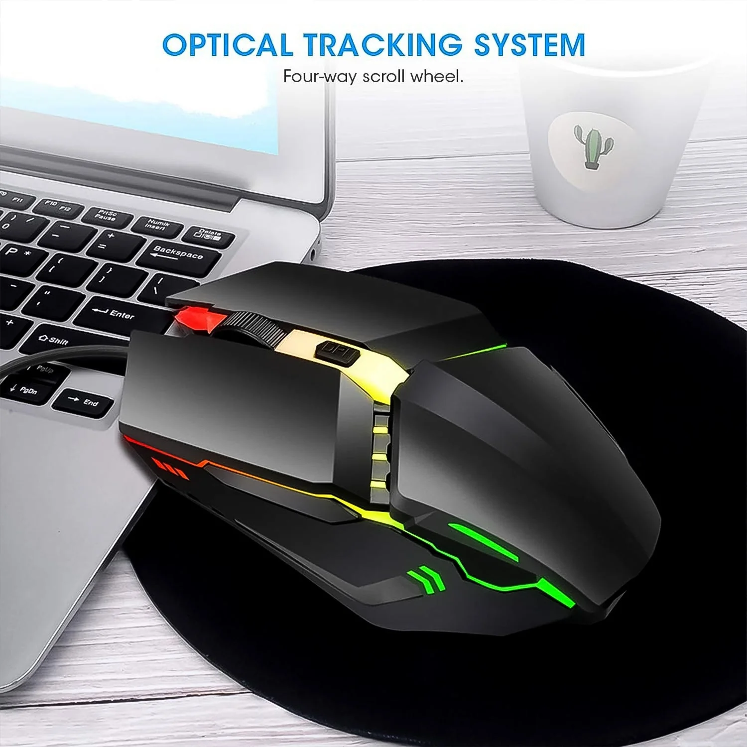 USB Wired Mouse, Ergonomic Design Gaming Mouse (1 Pc) - Image 5