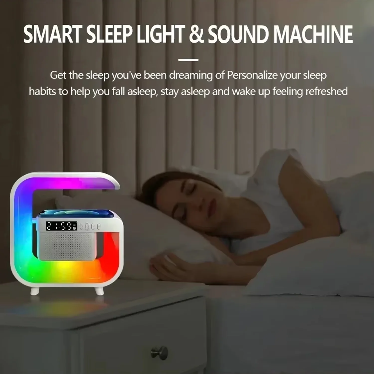 Multi-function Wireless Speaker Audio Desk Lamp Wireless Charger (1 Pc) - Image 3
