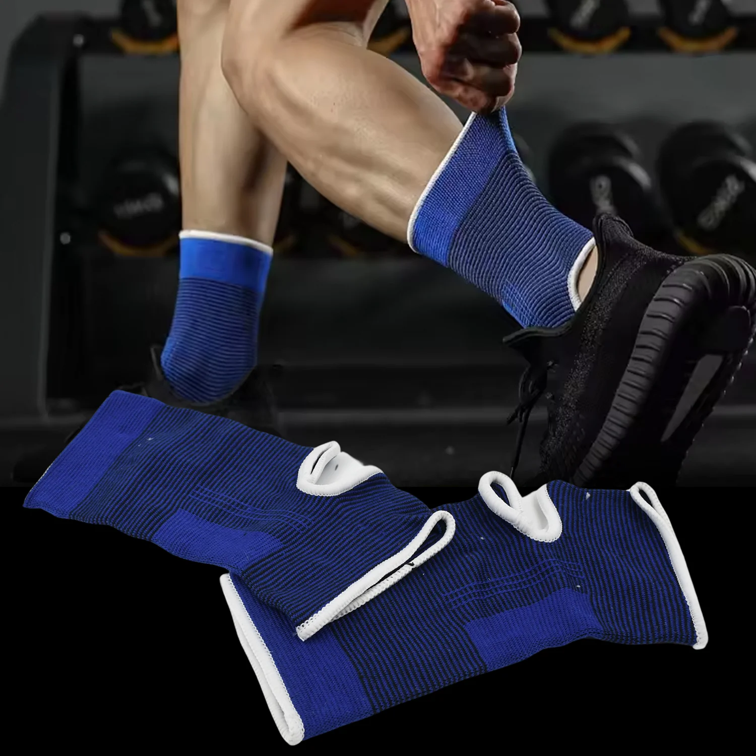 Ankle Support Brace Cap Wrap Pad (1 Pair / With Card Packing) - Image 5