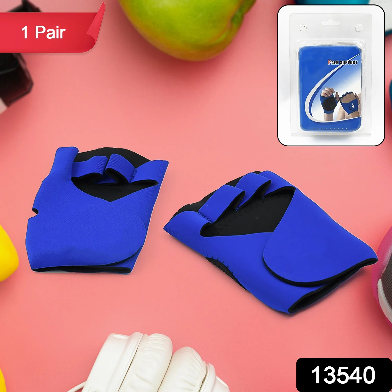 Palm Support Gloves – Half Finger Gym Exercise Gloves for Outdoor Training - Image 2
