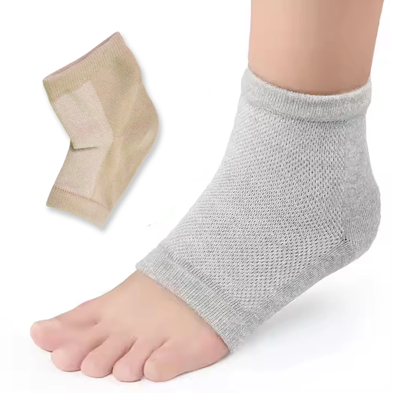 Heel Socks Overnight Heels While You Sleep (1 Pair / Mix Color) - Image 4