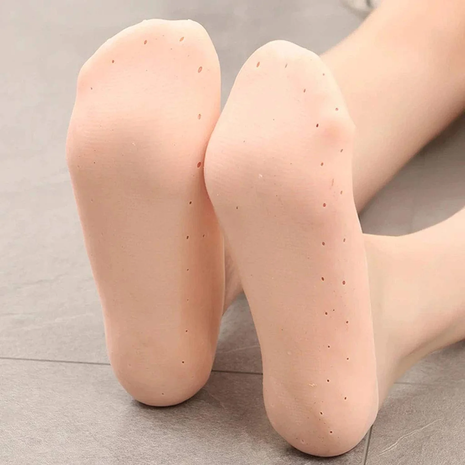 Anti-Crack Full Length Silicone Foot Protector Moisturizing Socks (1 Pair / Mix Size) - Image 5