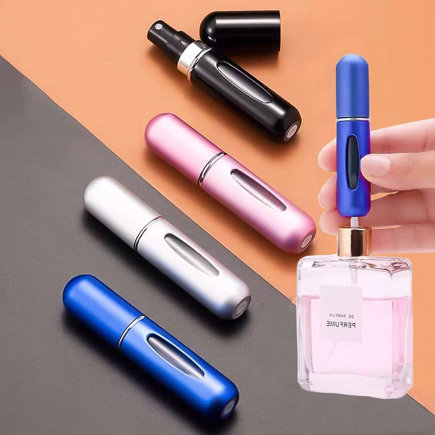 Mini Portable Perfume Empty Spray Bottle (1 Pc / Mix Color) - Image 10