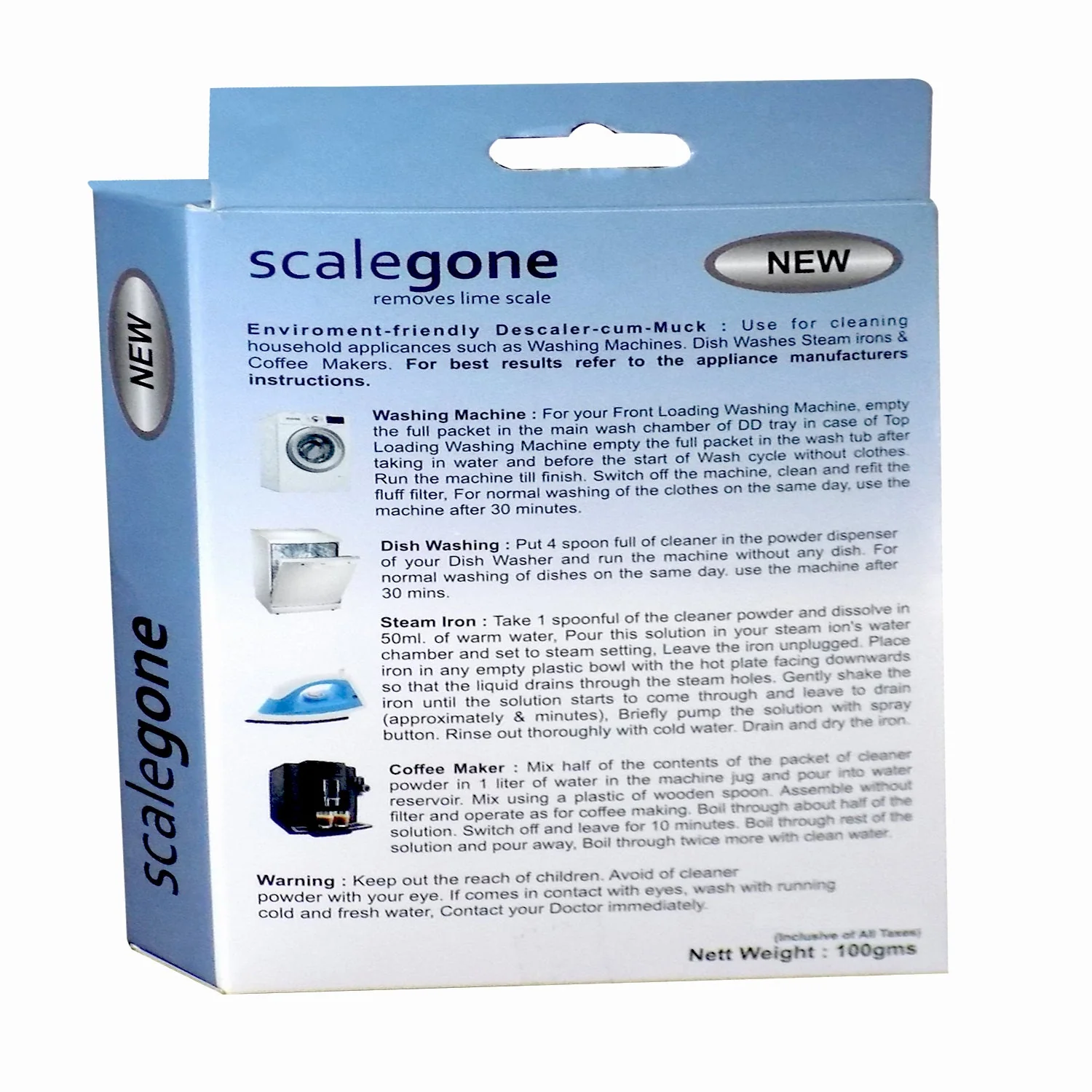 Washing Machine Scalegon Powder for Machine Tub Cleaner (100 gm) - Image 4