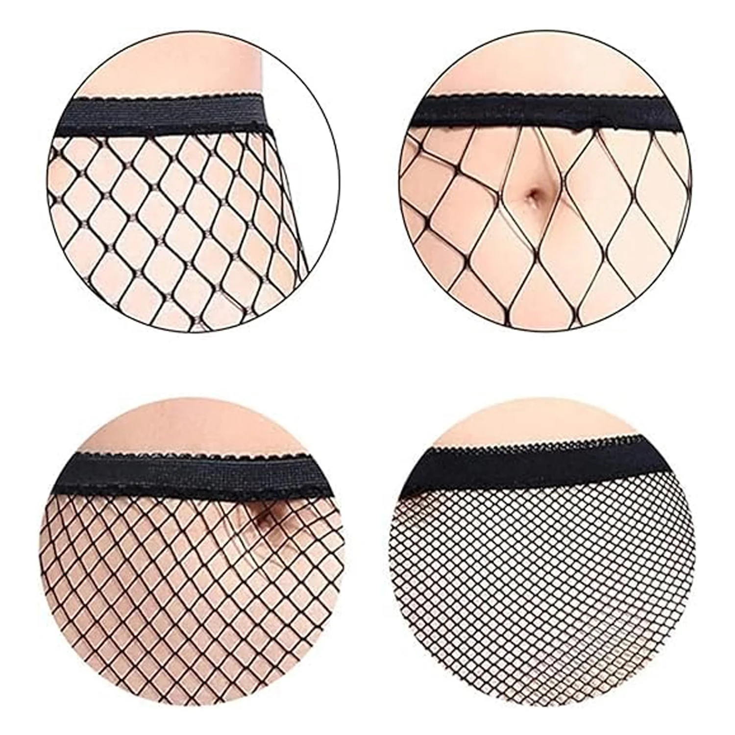 Women's / Girls's High Waist Pantyhose Tights Fishnet Stockings Broad Mesh Net (1 Pc) - Image 5
