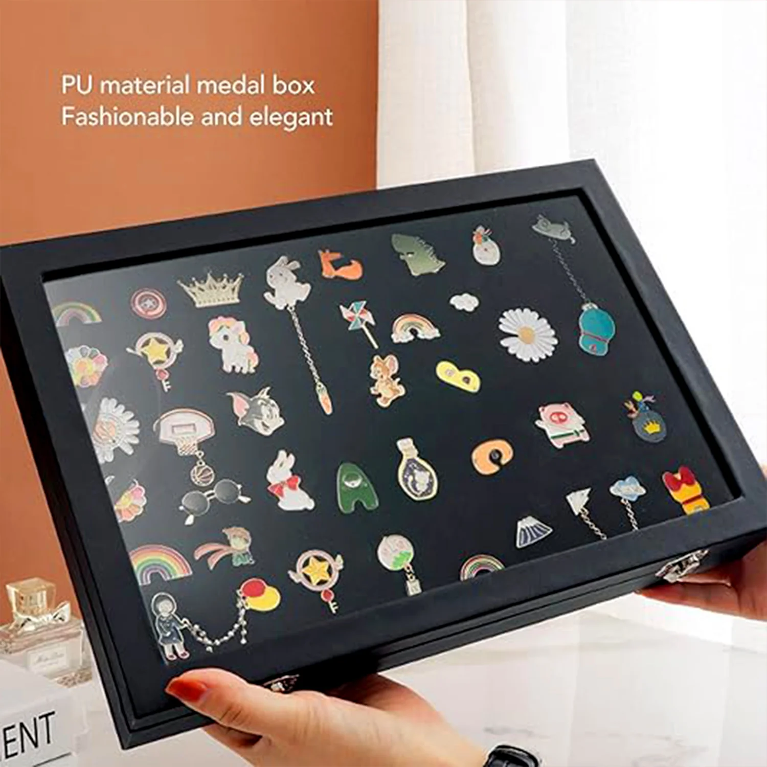 Ring Holder Organizer Box, Jewelry Ring Display Case (35x24 CM) - Image 3