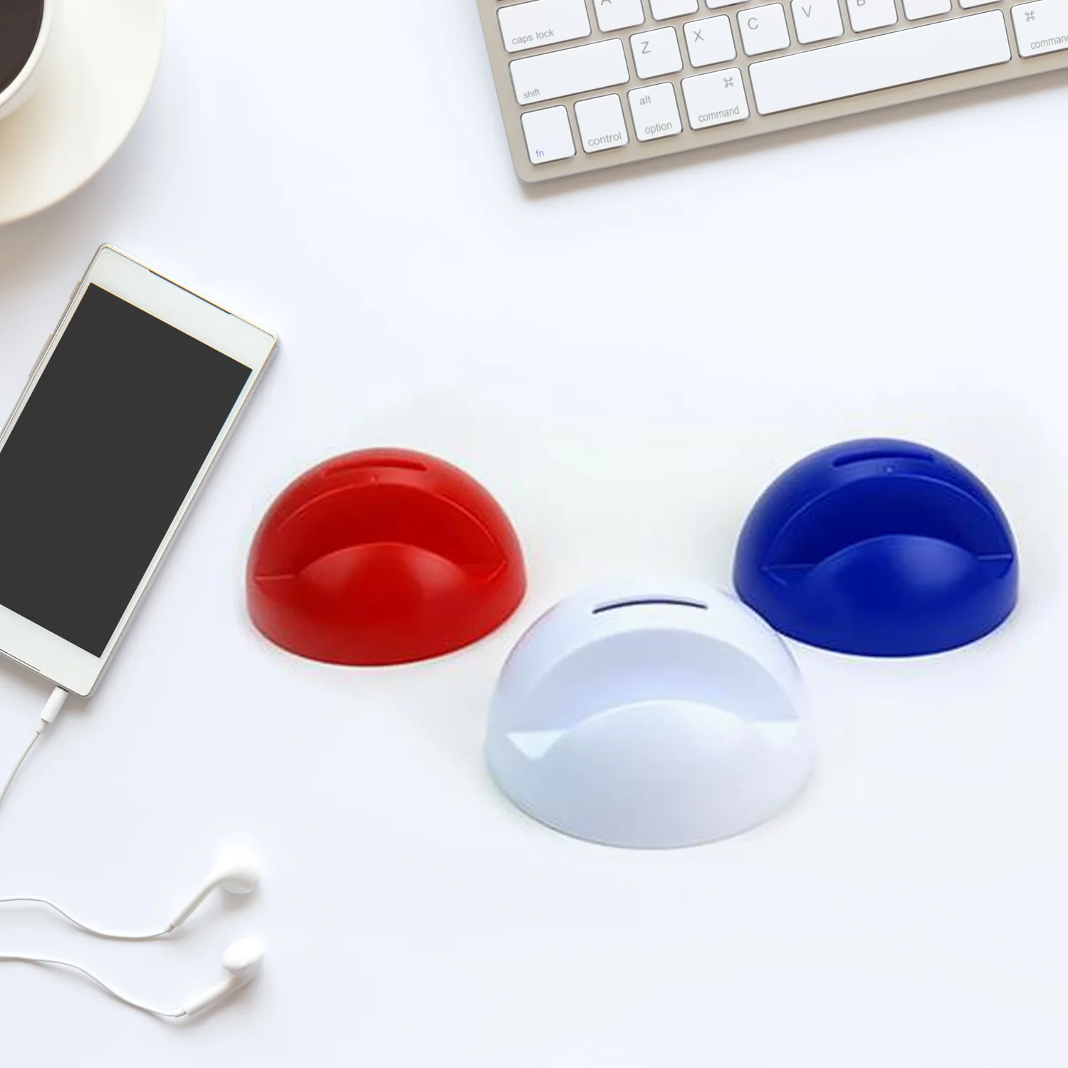 2in1 ABS Plastic Phone Holder Phone Stand With Coin Bank (1 Pc) - Image 3