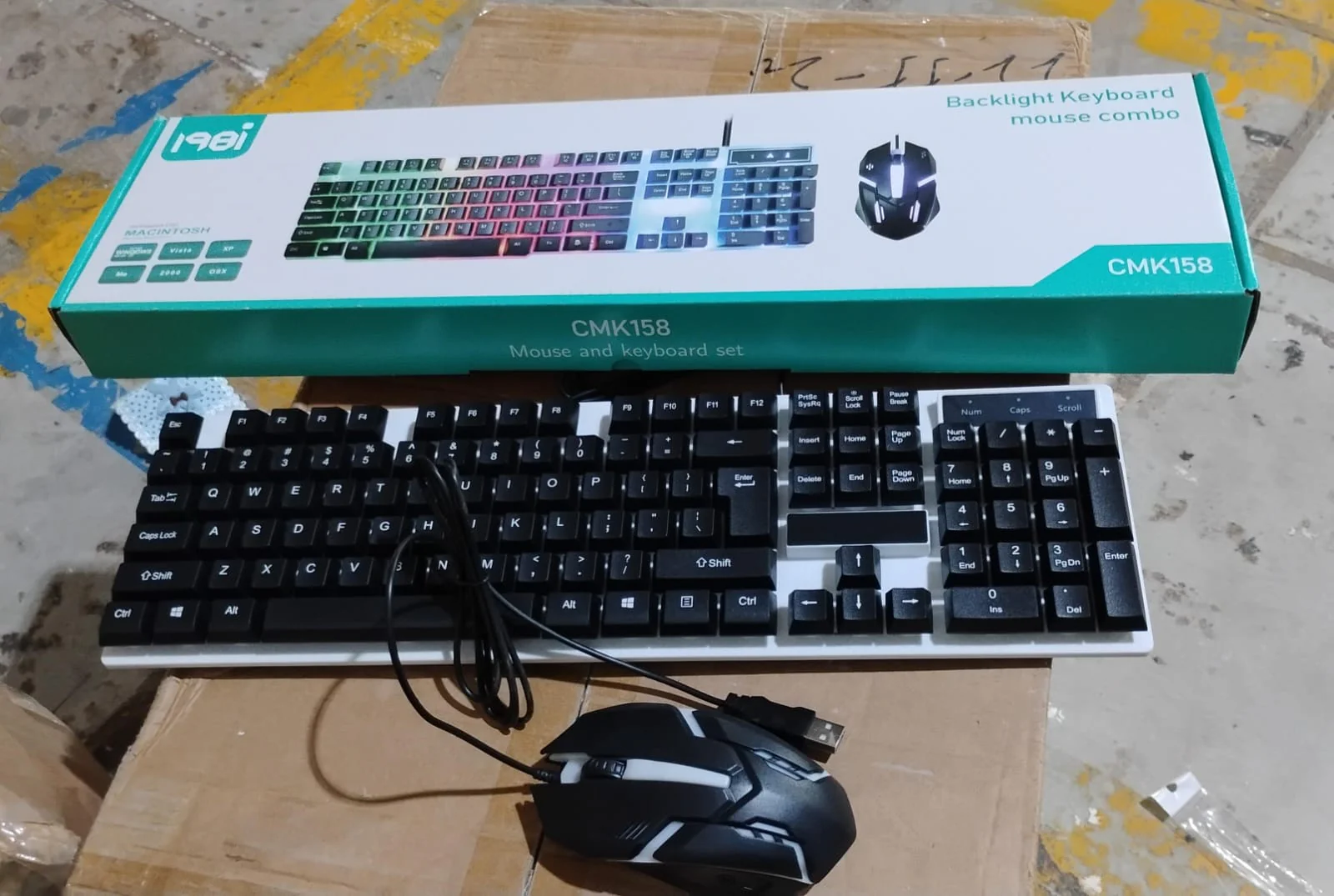104 Key Colorful Lighting Keyboard Mouse Set (2 Pc Set) - Image 9