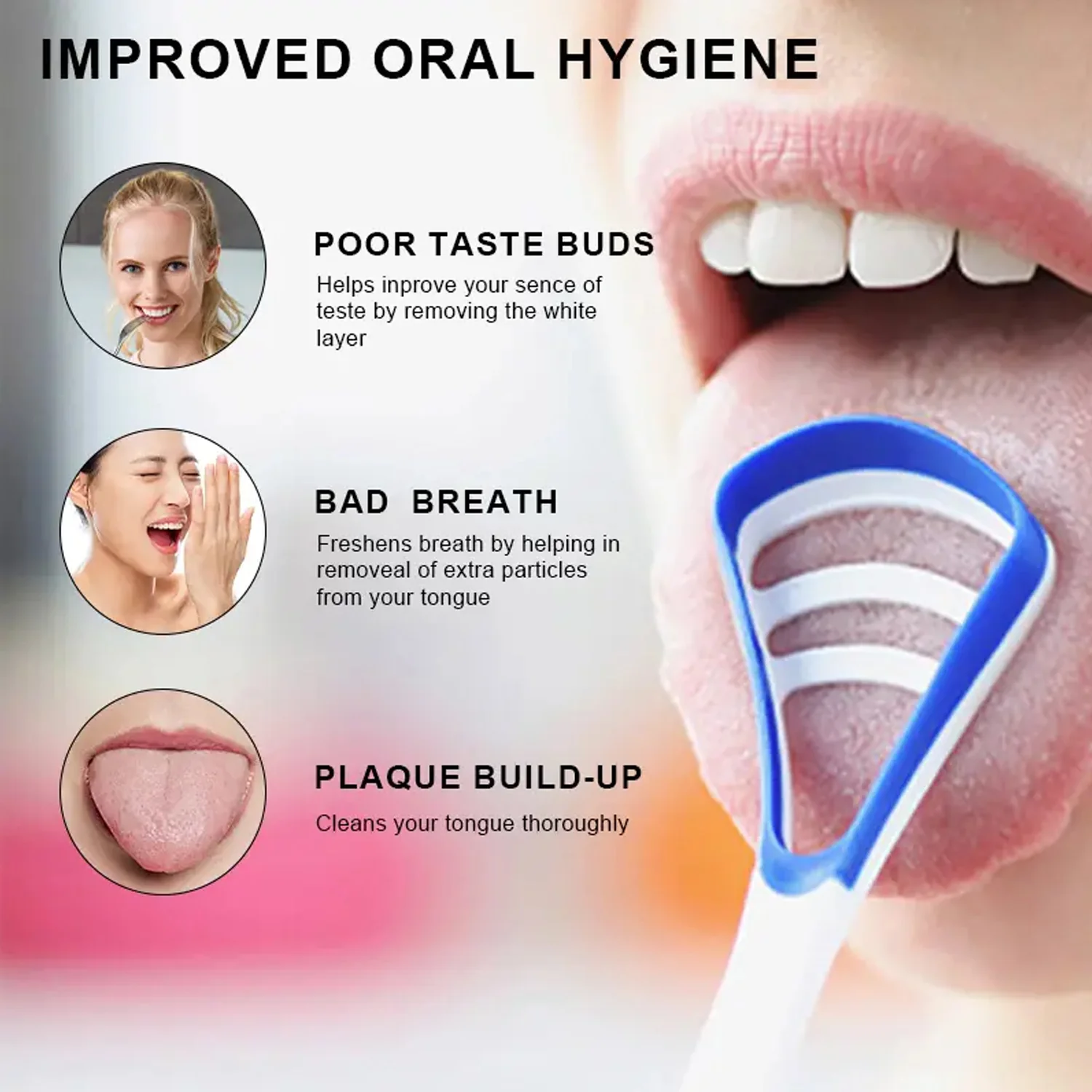 Tongue Cleaner and Scraper (1 Pc / Mix Color) - Image 4