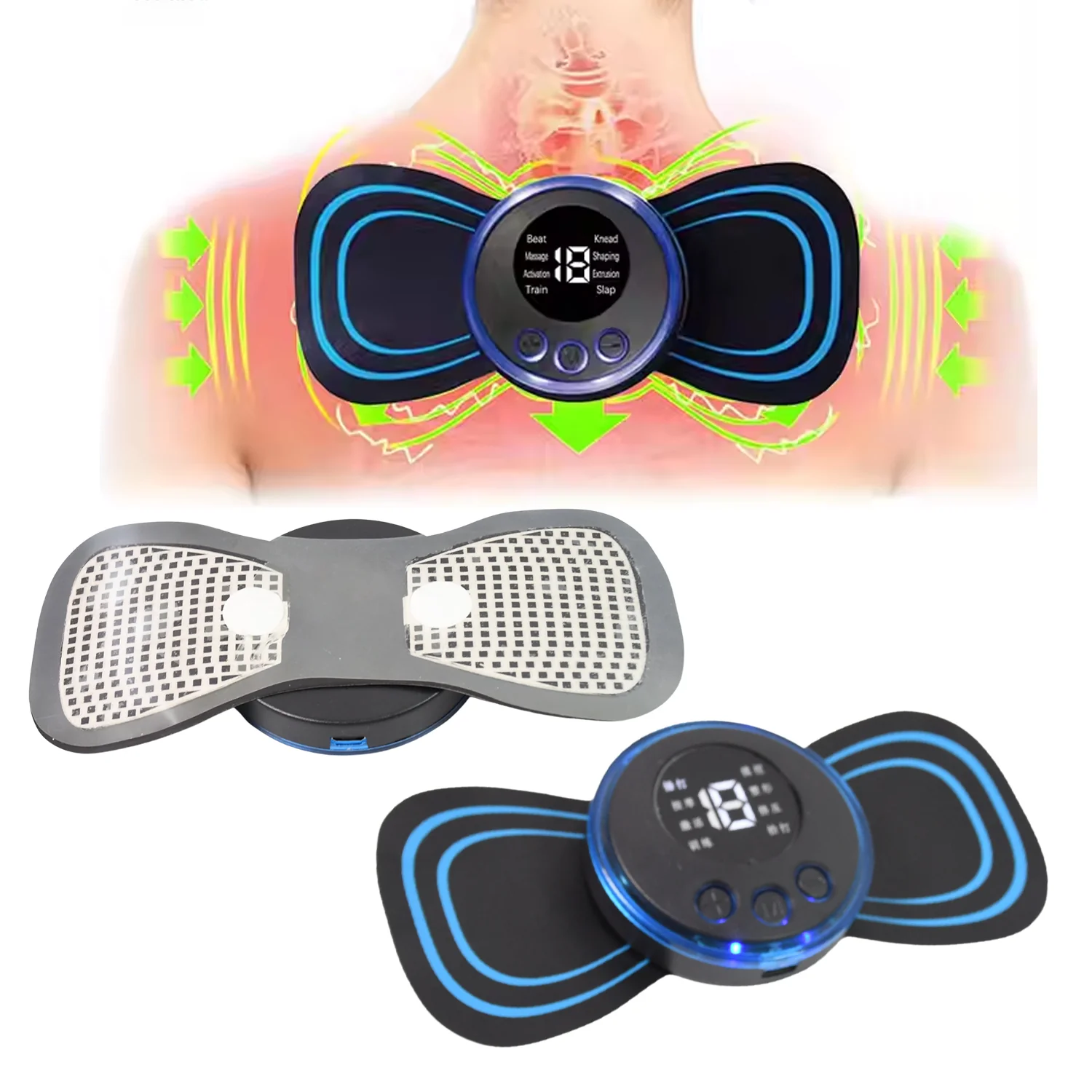Butterfly Electric Neck Massager Cordless Full Body Massage Remote Controller (1 Pc) - Image 3