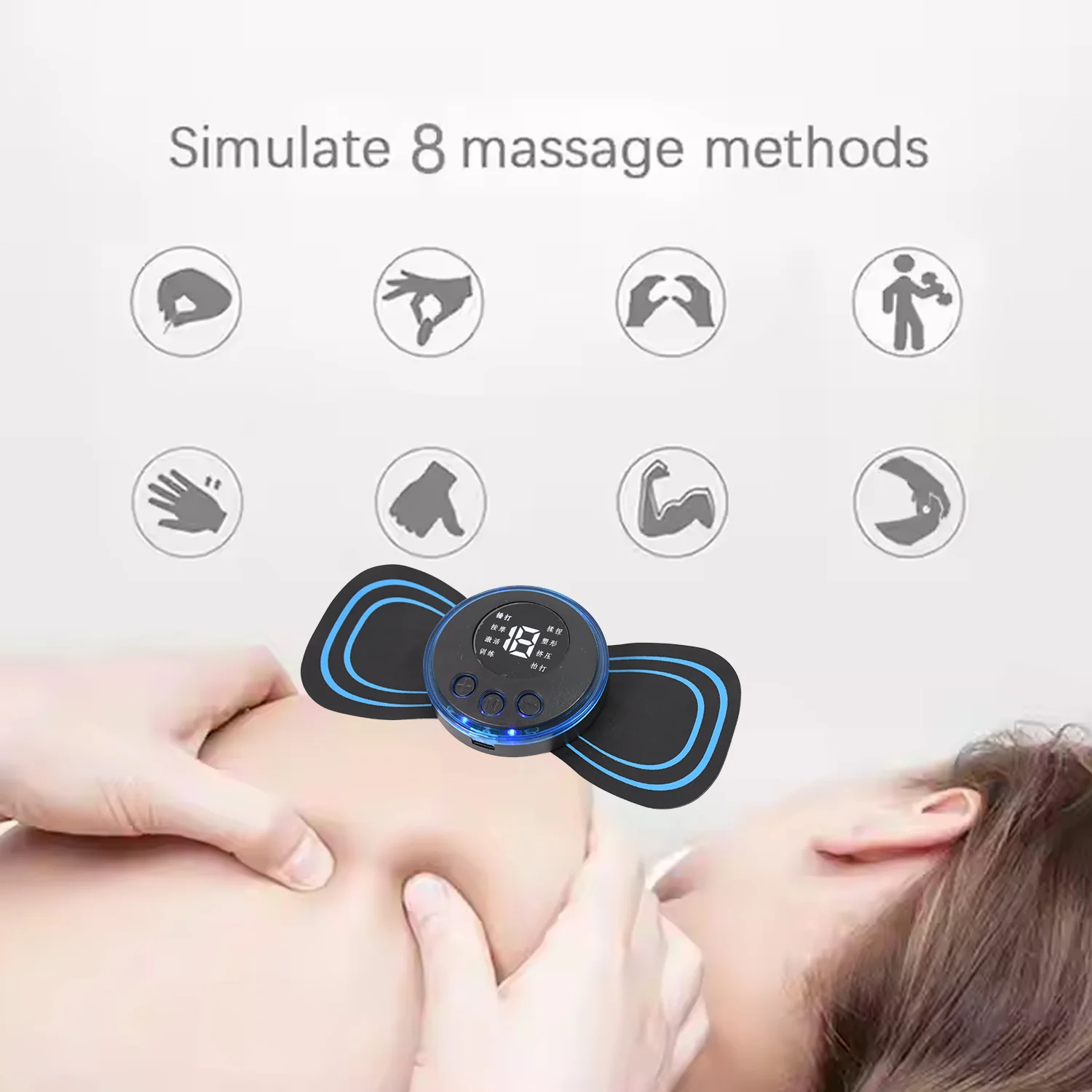 Butterfly Electric Neck Massager Cordless Full Body Massage Remote Controller (1 Pc) - Image 6
