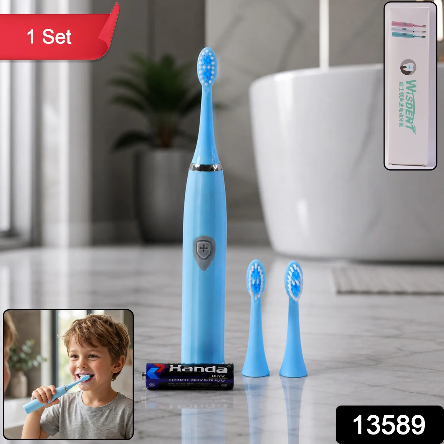 Electric Toothbrush Battery Operate (1 Set) - Image 2