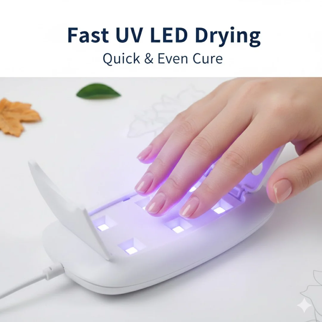 UV LED Lamp Nail Dryer Mini Portable Nail Lamp Professional  (1 Pc) - Image 3