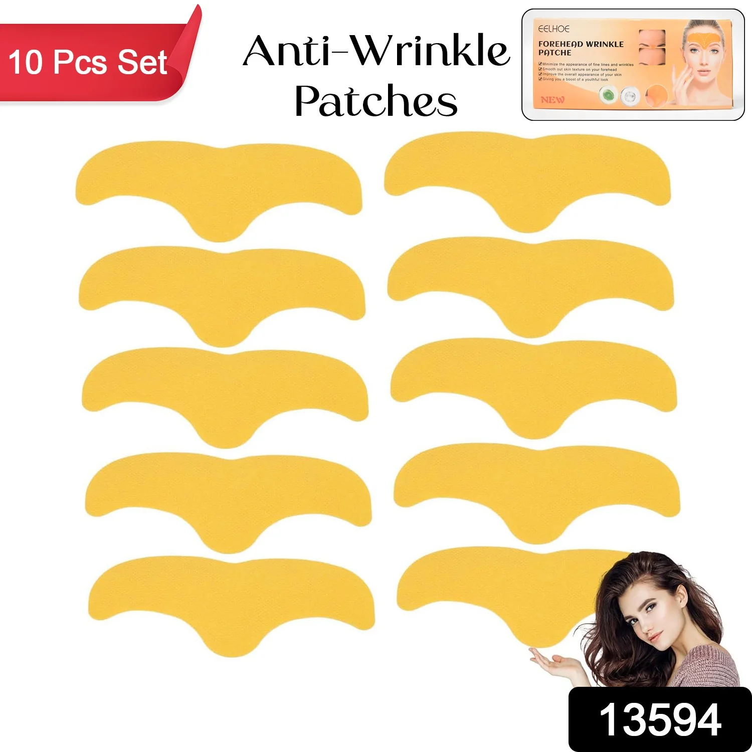 Forehead Wrinkle Patches, Face Wrinkle Patches (10 Pcs Set) - Image 2