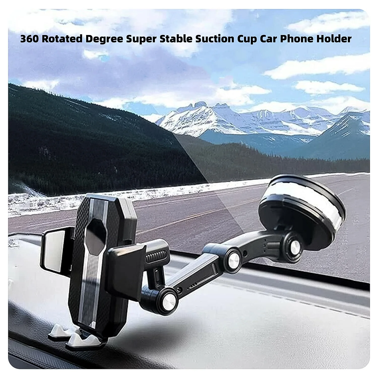 360° Rotation Car Phone Holder Mount (1 Pc) - Image 3