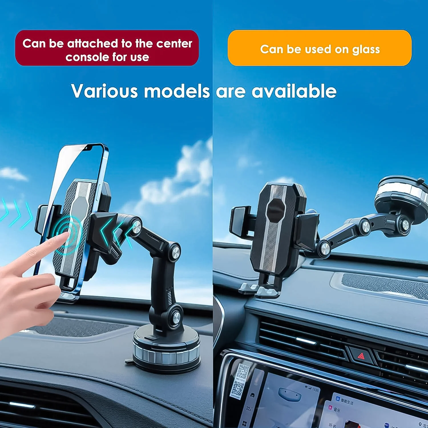 360° Rotation Car Phone Holder Mount (1 Pc) - Image 8