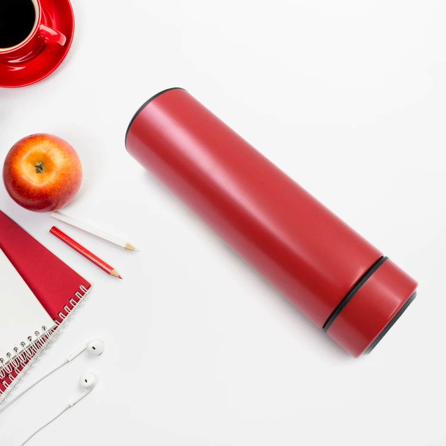 Printed Smart Vacuum Insulated Water Bottle with LED Temperature Display (1 Pc / 500 ML Approx / Multicolor) - Image 4