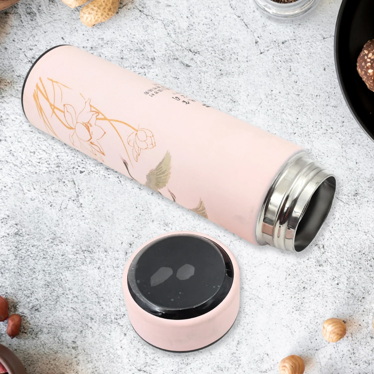Printed Smart Vacuum Insulated Water Bottle (1 Pc / 500 ML Approx / Multicolor) - Image 6
