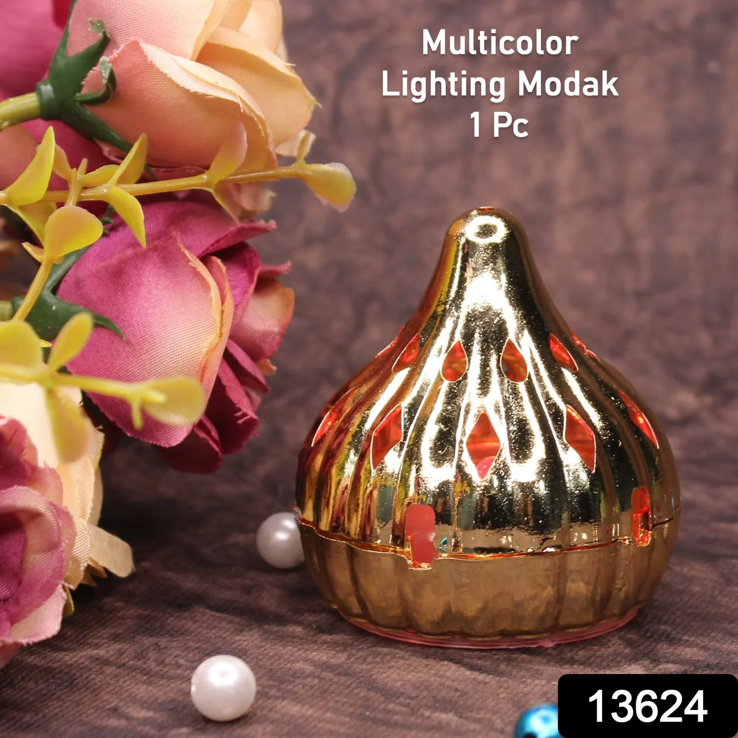 Multicolor Modak Shaped Color Changing LED Light (1 Pc) - Image 2