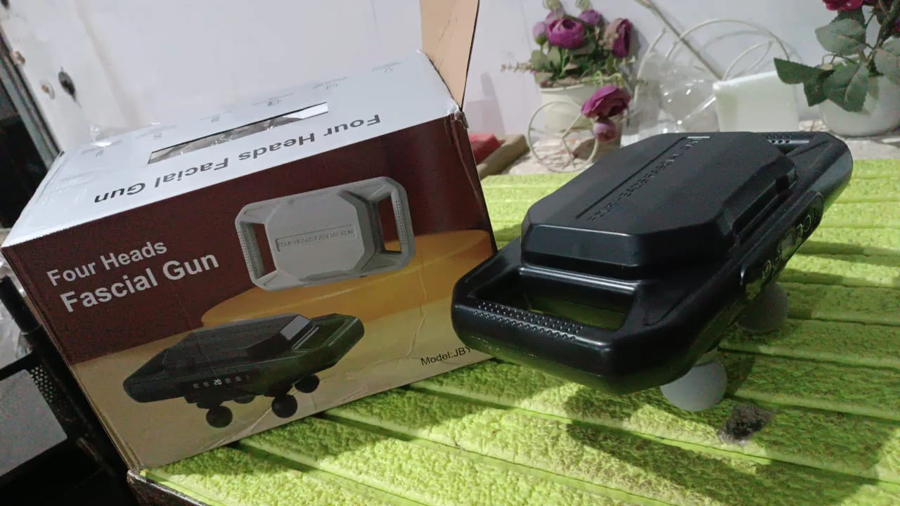 Handheld Full Body Massager 4-Head Massage Gun (1 Pc / Mix Color) - Image 7