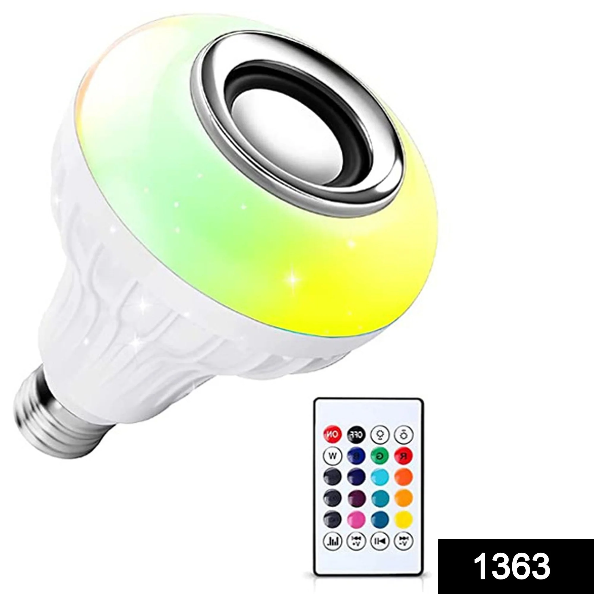 Wireless Bluetooth Sensor 12W Music Multicolor LED Bulb with Remote Controller - Image 3
