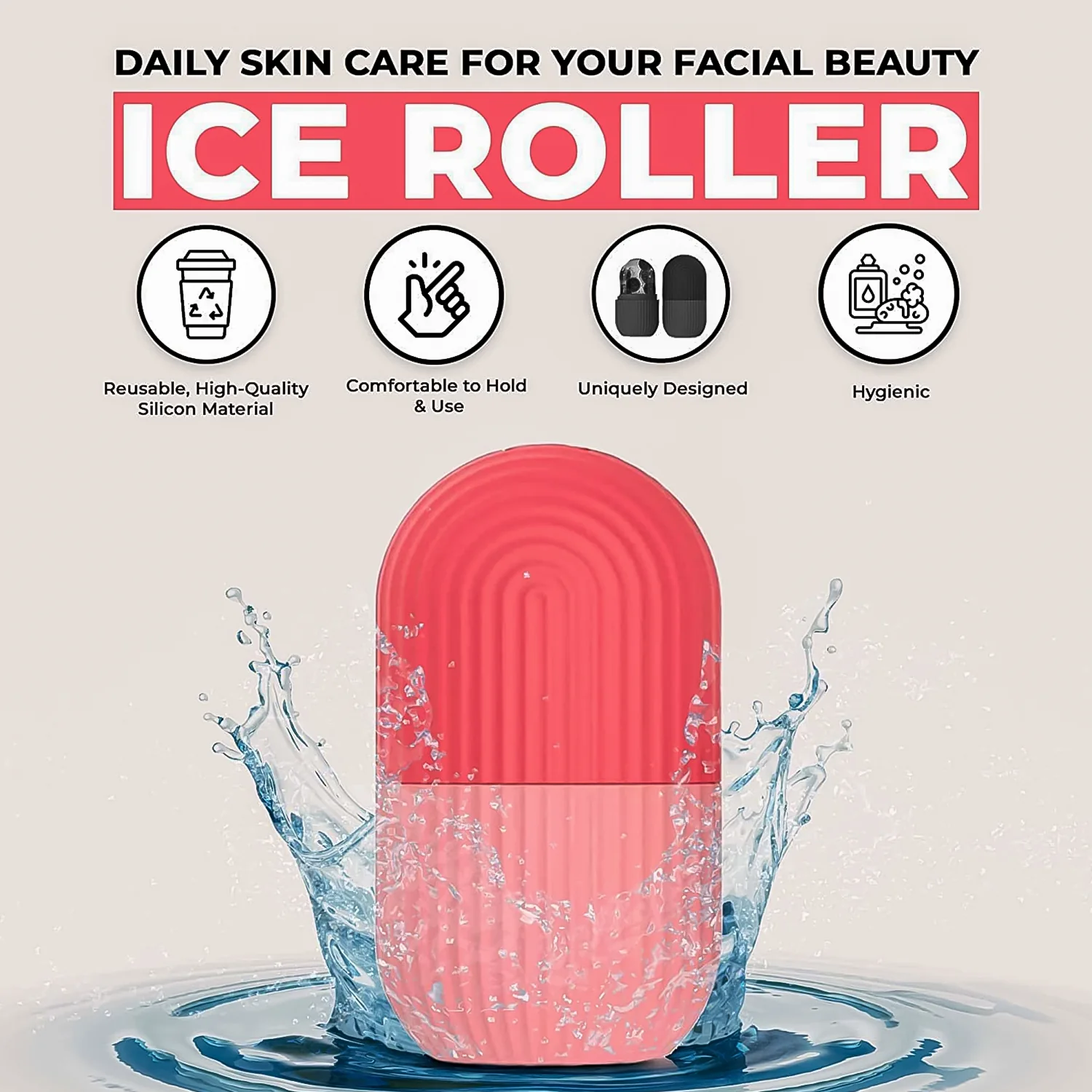Beauty Face Massage Ice Roller (1 Pc) - Image 4