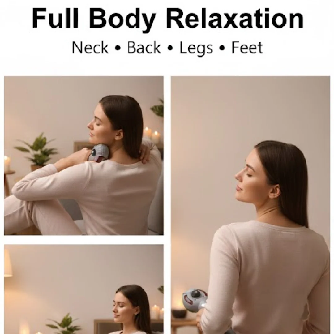 Electric 8 In 1 Full Body Massager, Magic Massager (1 Set) - Image 3