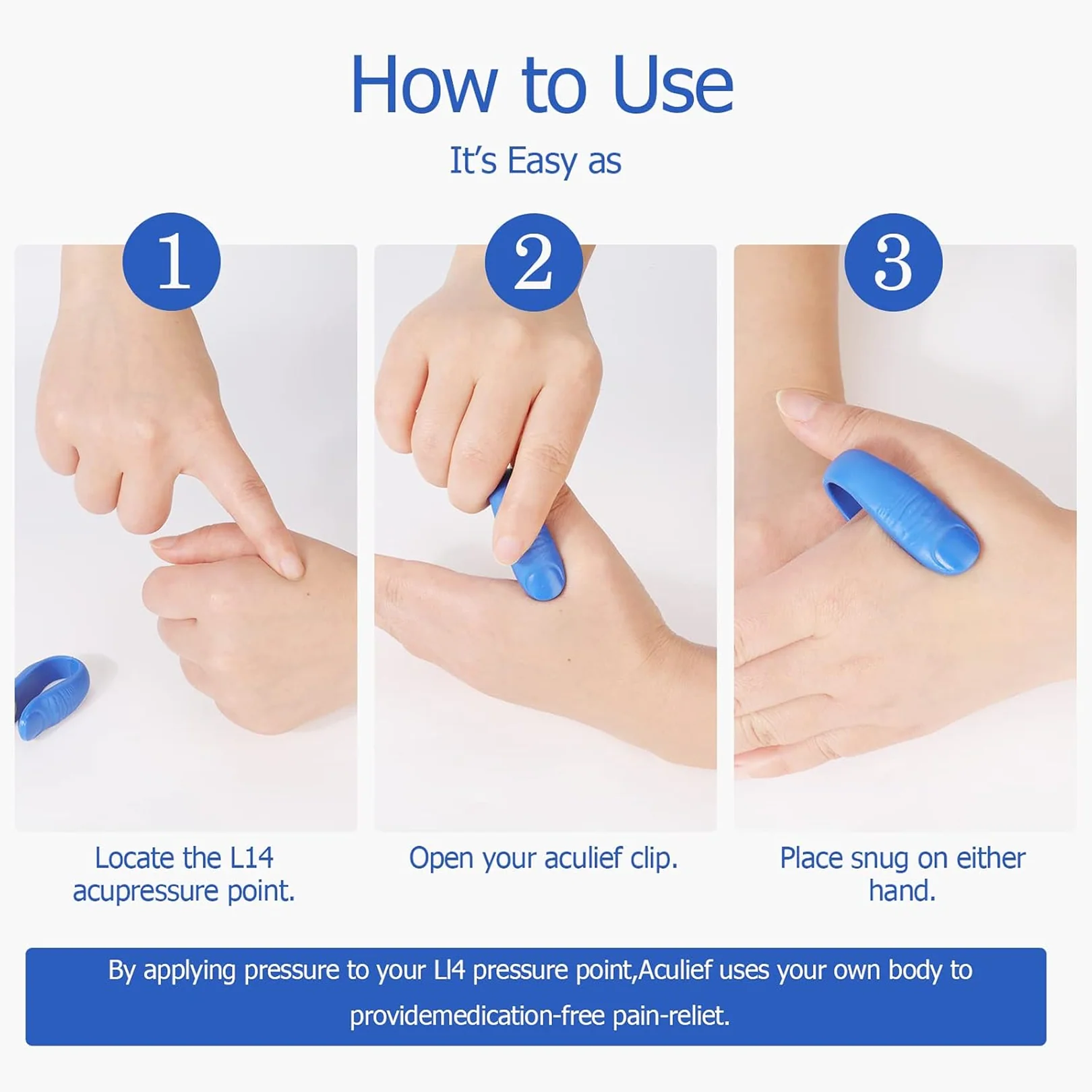 Acupressure Hand Clip Sugar Control Pressure Point Therapy Tool 1 Pc - Image 5