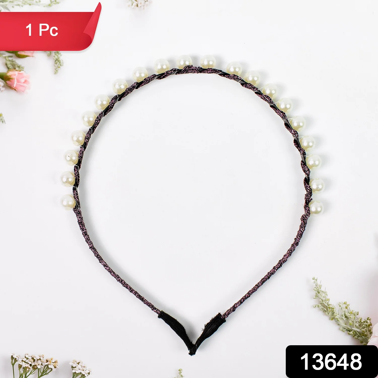 Hairband Pearls Fancy Party Hairband  (1 Pc / Mix Design), Hair accessories - Image 2