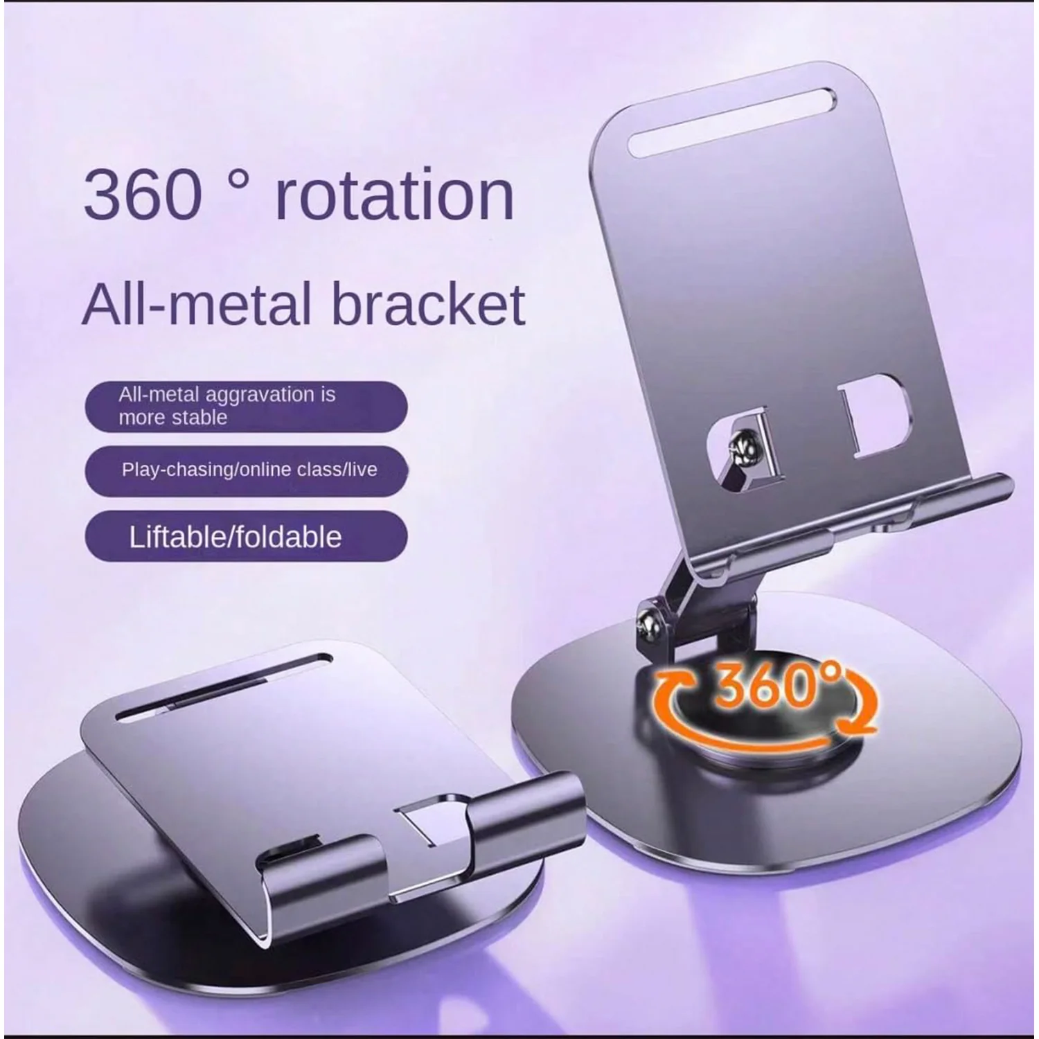 Mobile Stand Foldable & 360° Rotatable Mobile Stand (1 Pc) - Image 3