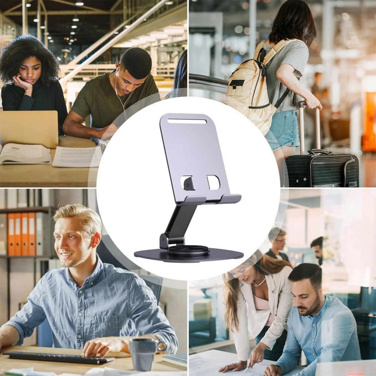 Mobile Stand Foldable & 360° Rotatable Mobile Stand (1 Pc) - Image 4