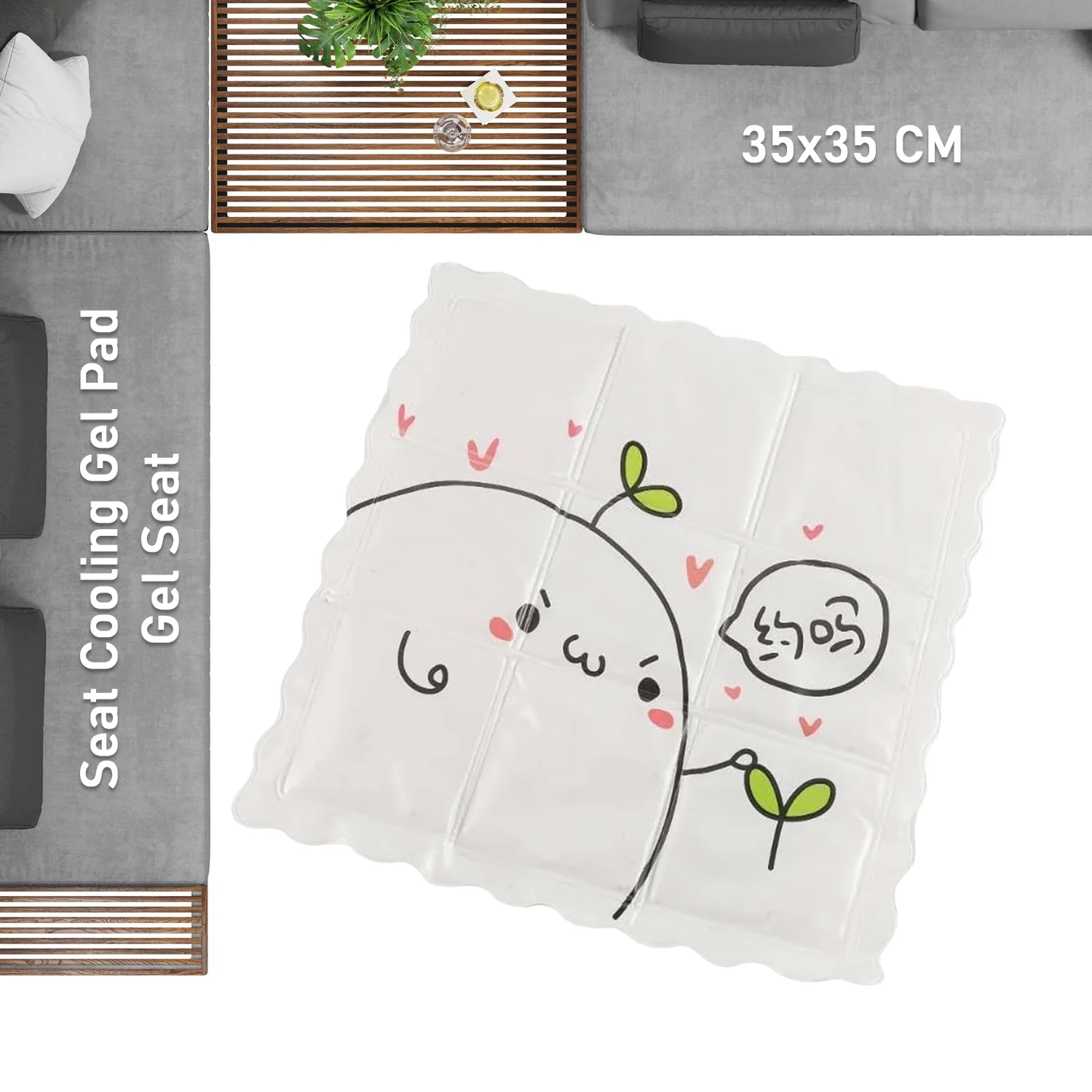 Ice Pad Cartoon Cute Summer Gel Cooling Office Cushion (35×35 CM / 1 Pc) - Image 3