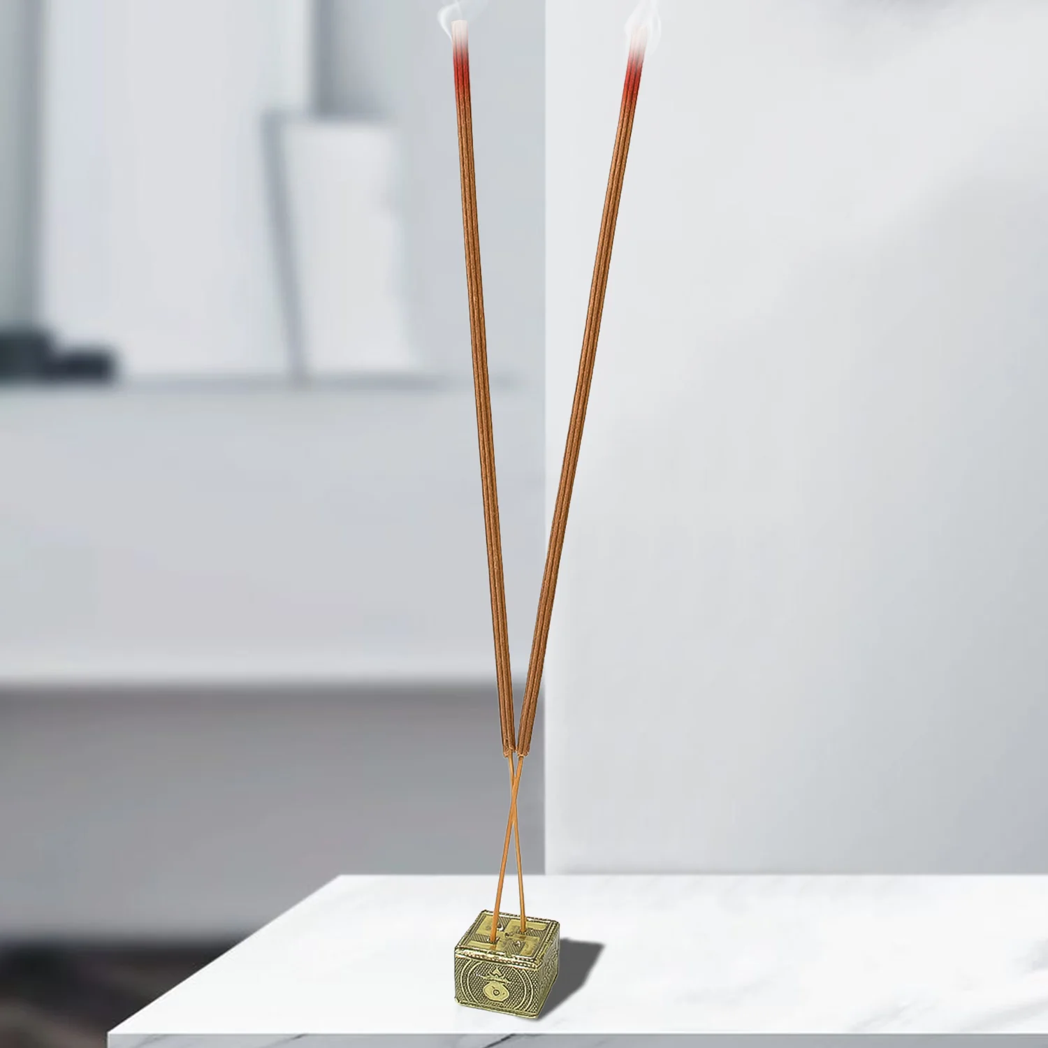 Premium Incense Sticks / Agarbatti for Everyday Use for Home, Office, Meditation and Pooja for Puja, &amp; Other Festive Occassions, Agarbatti (10 Pcs Sticks / 40 Cm / Stand not included / Mix Flavor) - Image 8